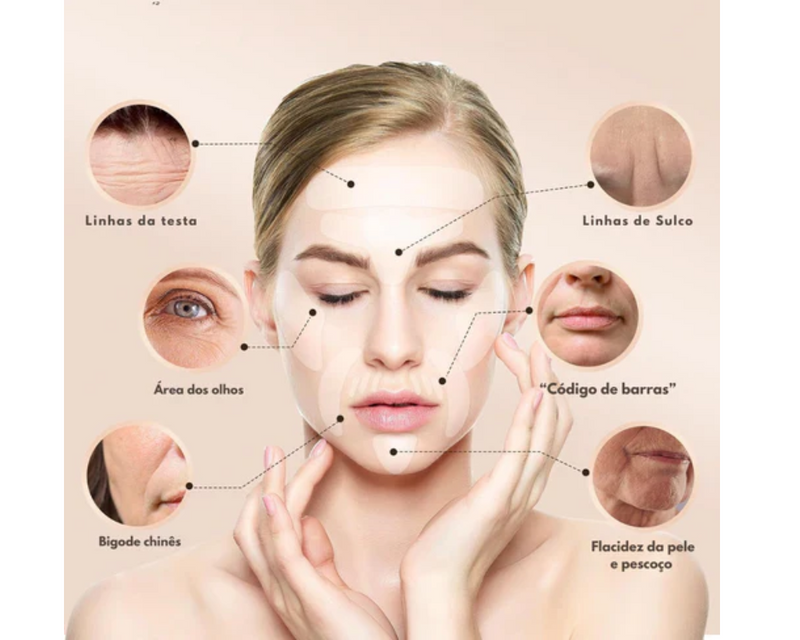 VitalSkin - Adesivo Facial Antienvelhecimento de Silicone